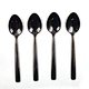 16pcs stainless steel black flatware set